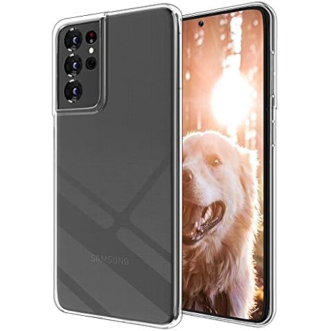 KEEPCA Galaxy S21 Ultra 5G Case Clear,Slim Thin Flexible TPU Gel Soft Skin Silicone Lightweight Anti-Scratch Shockproof Protective Cases Cover for Samsung Galaxy S21 Ultra,Crystal Clear Cover