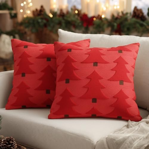 Amazon.com: GEEORY Christmas Pillow Covers 20x20 Inch Set of 2 ...