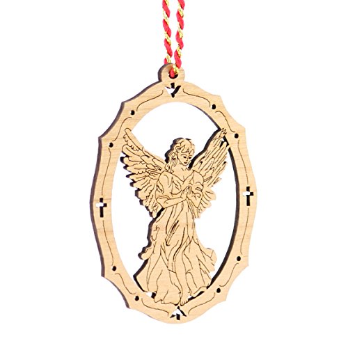 Jolette Designs Angel Christmas Tree Ornaments, Guardian Angels Gift For Protection, Memorial, Sympathy, Loss, Bereavement, Remembrance. 3.5X2.5 Wooden Hanging Prayer Keepsake Decorations. Made In Usa #TOP6