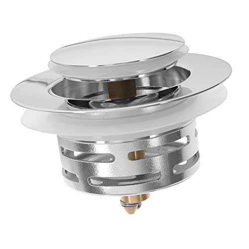 Bouchon de drainage lavabo avec strainer à panier amovible jojofuny