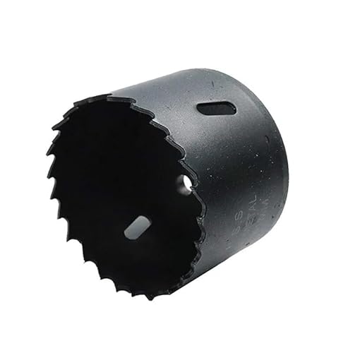 Bi Metal HSS Hole Saw - option to buy Arbor with Pilot Drill - Drilling Cutting Wood, Metal Sheet, Stainless Steel, Plastic, Pipe, Drywall, Circular Holesaw (Hole Saw, 61mm)