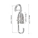 X AUTOHAUX 10 Pcs Motorcycles Universal Exhaust Pipe Spring with Hook 45mm 1.77