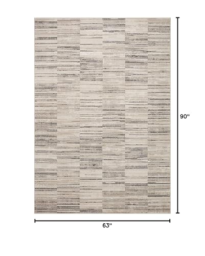 Image of Loloi Darby Charcoal /Sand 5'-3 inch x 7'-6 inch Area Rug