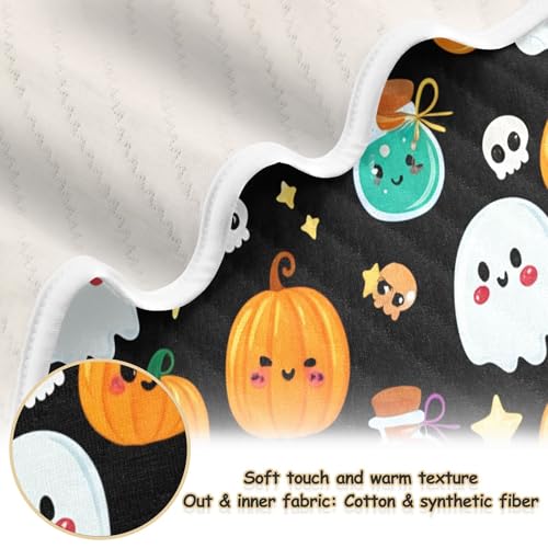 Burbuja Halloween Pumpkin Witch Bottle Baby Blanket for Boys Girls, Nursery Soft Warm Swaddling Receiving Baby Blankets, 30x40 in Toddler Blanket2