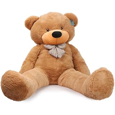 Joyfay 63 Giant Teddy Bear Light Brown Huge 5.25 feet Stuffed Teddy Bear Soft Toy Valentine's Big Gift