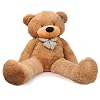 Joyfay 63 Giant Teddy Bear Light Brown Huge 5.25 feet Stuffed Teddy Bear Soft Toy Valentine's Big Gift