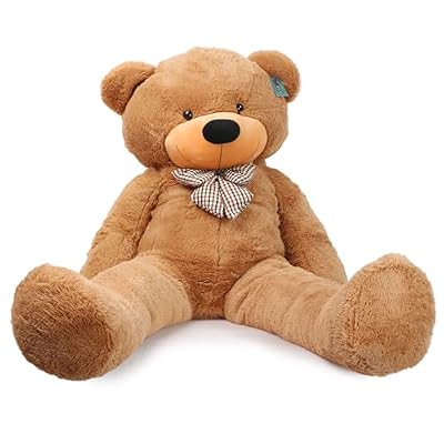 Joyfay 63 Giant Teddy Bear Light Brown Huge 5.25 feet Stuffed Teddy Bear Soft Toy Valentine's Big Gift