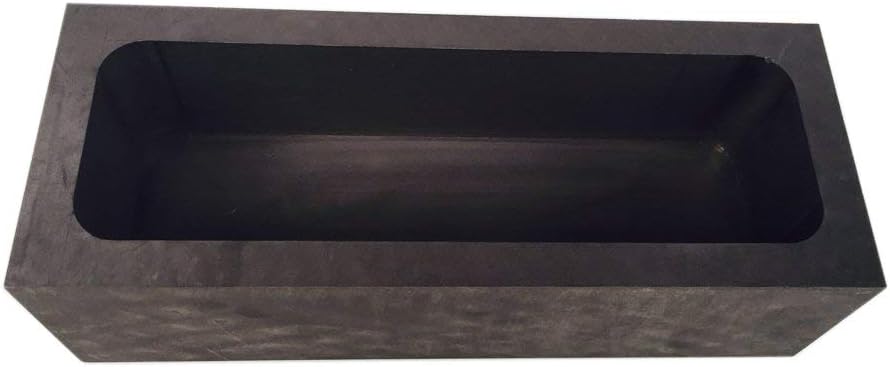 OTOOLWORLD Gold Silver Graphite Ingot Mold Mould Crucible for Melting Casting Refining (5.5kg)