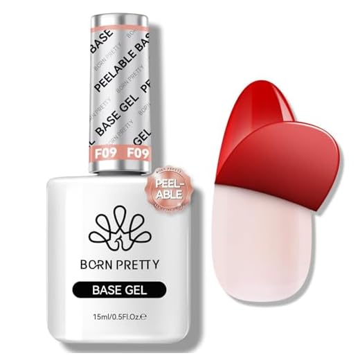 Born Pretty Peel Off Base U V Gel Coat 15ML - Abziehbarer Basisgellack für Gelpolitur Klarer Nagellack zur Verwendung mit UV LED-Nagellampe Nagelübung UV-Nagellampe erforderlich Ideal für Anfänger