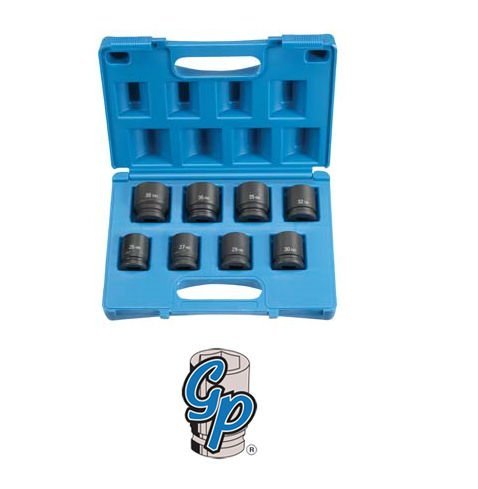 Douilles de 3/4" Grey Pneumatic GY8134M jeu de douilles métriques pour boulonneuse à choc