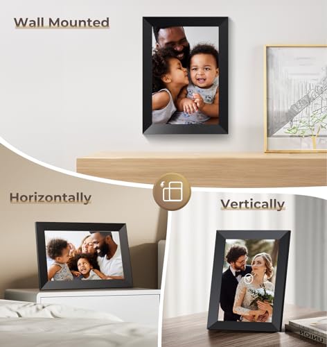 FRAMEO 10-Inch WiFi Digital Photo Frame with HD Touch Screen and APP Sharing