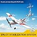 volantexrc RC Plane Trainer 3CH Remote Control Airplane with Prop Saver, 6-Axis Gyro Stabilizer & 3 Modes to Fly, Hobby Radio Controlled Aircraft RTF for Beginners & Adults (400mm,Red)