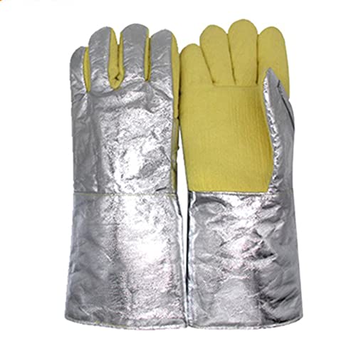 Guantes de soldadura aislados contra quemaduras de 500 grados en metalurgia 5