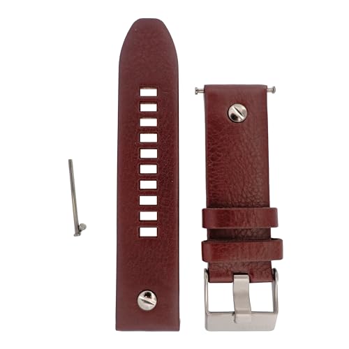 Diesel montre pour hommes 24mm cuir marron bande originale pour DZ7258