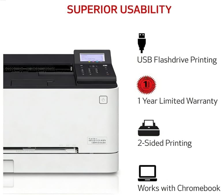 LBP632cdw Printer Consumer Electronics with Display Screen, Copy Scan Fast Printing, Suitable for Home and Office