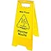 Impact 9152W Bilingual Yellow Wet Floor Sign, 12.05 x 1.55 x 24.3, Yellow