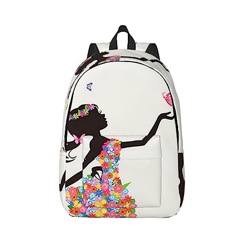 Sac à dos de voyage anti-choc Little Red Panda ordinateur portable Papillon Danse S