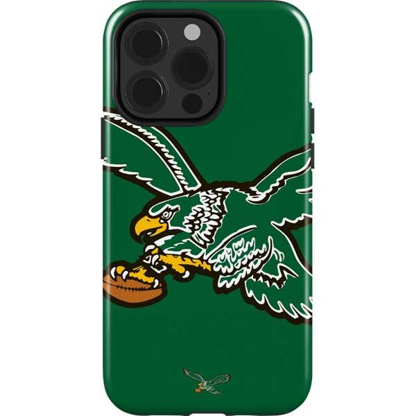 Skinit Impact Phone Case Compatible with iPhone 15 Pro - Officially Licensed NFL Philadelphia Eagles Retro Logo Design