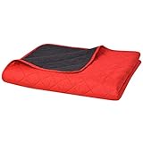 Homgoday Tagesdecke Double-Face gesteppt Schwarz & Weiß 220 x 240 cm, Innenmöbel für Wohnzimmer, Büro oder Schlafzimmer