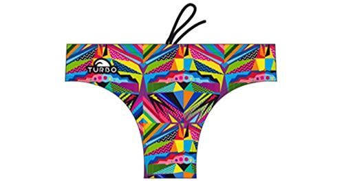 Turbo - Bañador de waterpolo ETNO COOL Patrón de ajuste cómodo doble capa (Slip Gr. 4 / dt. Gr. 46 / TURBO M)
