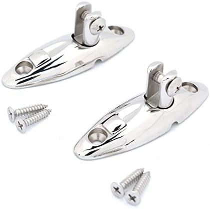 Mxeol Bimini Swivel Mount Quick Release Hinge Stainless Steel Pair