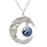 Tamaño de la luna: 3,2 x 3,8 cm, diámetro del cabujón: 1,2 cm, diámetro de la base: 1,2 cm