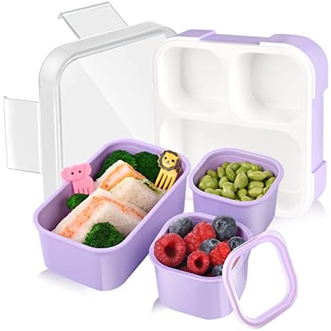 Genteen Kids Bento Box with Compartments Cover