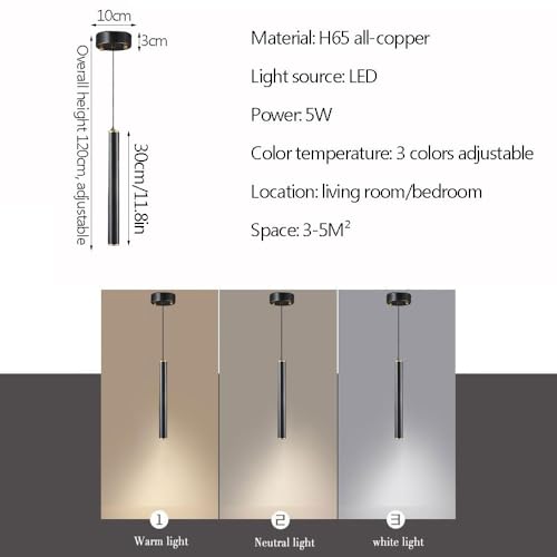 Suspension cylindrique à intensité variable pour éclairage ciblé