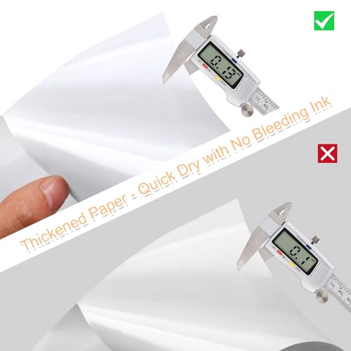 image for Joyberg Printable Sticker Paper for Inkjet Printer, 40 Sheets 5.5x8.5 