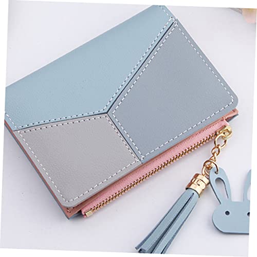Didiseaon 1pc Short Women's Wallet Multi-position Pu Purse Vintage -degaussing Zippered Design Compact Sky- Handbag for Cards and Cash Storage3