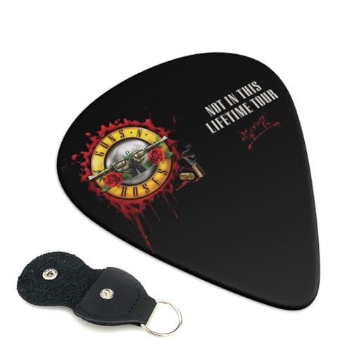 ギター ピック Guns N' Roses ガンズ・アンド・ローゼズ 6枚セット エレクトリックギター ピック バラエティパック ベースピック 初心者 練習用 携帯に便利 0.71mm