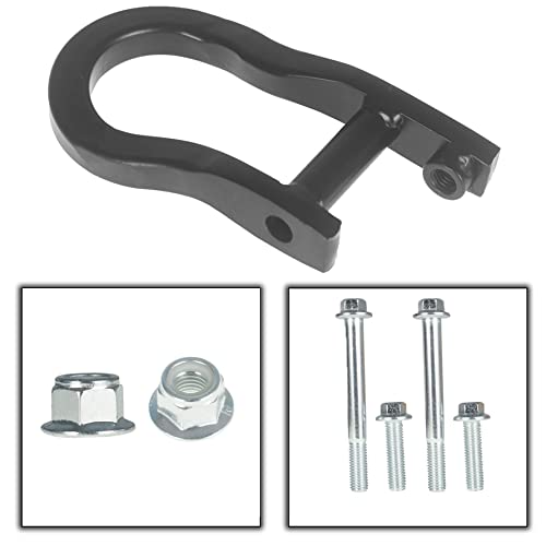 Munirater 84072463 2Pcs Tow Hooks Black Replacement thumb #2