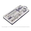 9PCS Geometry Set, Extensible Drawing Compass Circle Drawing Tools with Shatterproof Storage Box for Architects Engineers Students