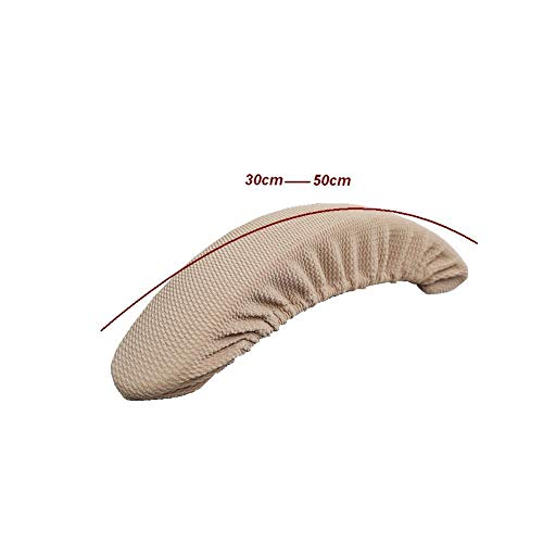 Image of Iseedy Removable Washable Office Chair Armrest Slipcovers Covers Pads (Beige)