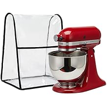 Clear KitchenAid Stand Mixer Cover-Waterproof Dust Cover Protector for KitchenAid 5, 6, 7, 8 Qt Mixers Fits Artisan Tilt-Head & Bowl-Lift Models | Thick PEVA,Easy Clean,Kitchen Aid Mixer Assecories