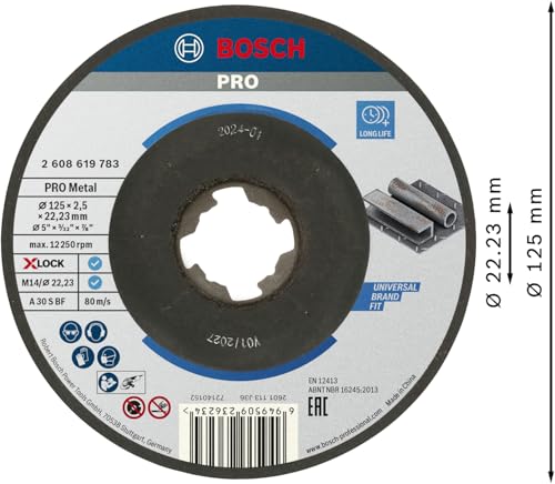 Bosch accessories standard for metal 2608619783 disque à tronçonner à moyeu déporté 125 mm 1 pc métal - vue 4