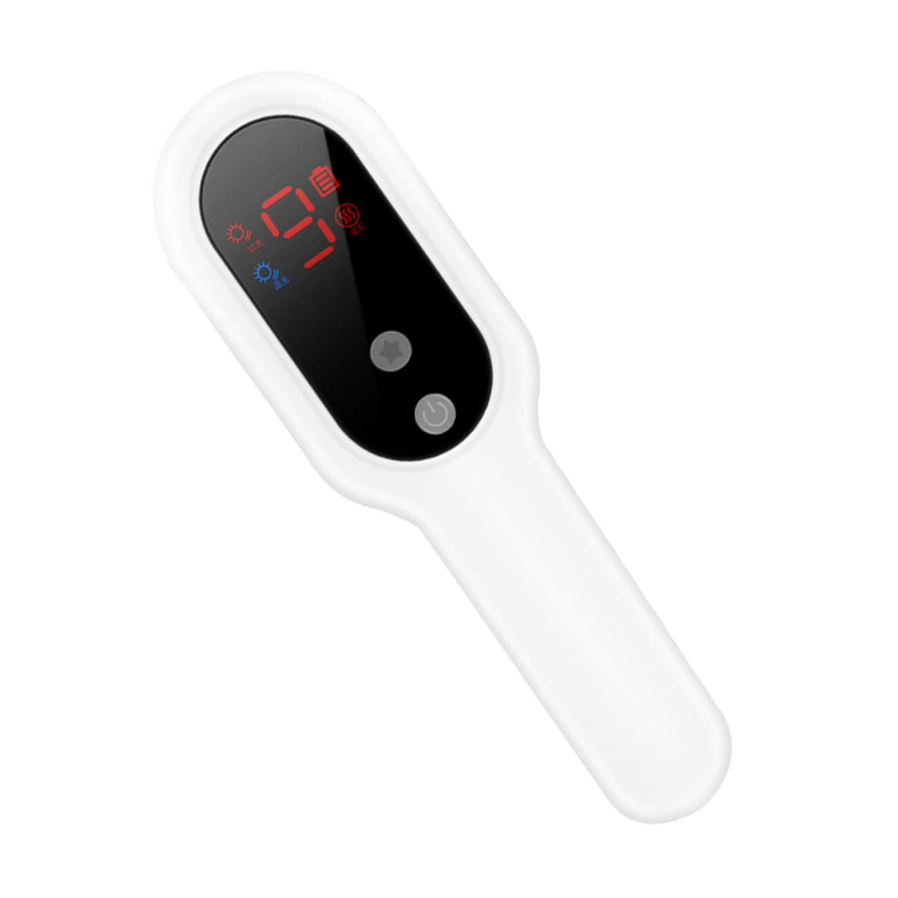 Pettine Massaggiante Elettrico per Cuoio Capelluto, Abs e Tpu | Massaggiatore Capelluto Elettrico, Rilassamento e Aumento del Flusso Sanguigno, Bianco