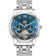 Amazon | RORIOS 腕時計 自動巻き メンズ 機械式 手巻き 日付表示 曜日