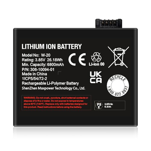TQTHL 6800mAh W-20 Battery for NETGEAR Nighthawk 5G WiFi 6 Mobile Hotspot Pro by AT&T W-20 MR5100 MR5200, MR5200-100EUS Higher Capacity Replacement Battery