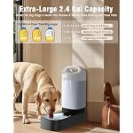 Automatic Dog Water Bowl Dispenser - 2.4 Gallon Stainless Steel Gravity Pet Water Feeder with Ergonomic Handle Design Anti Splash Drinking Bowl Without Filter Easy to Clean Multi Pet Use - Image 4