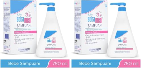 Baby pH 5.5 Göz Yakmayan Formül Nemlendirici Etkili Papatya Özütlü Bebek Şampuanı 750 ml (2 paketi)
