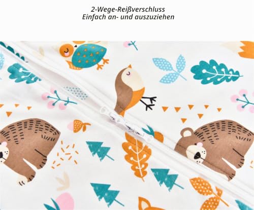 Chilsuessy 2er Pack Baby Schlafsack Sommer mit Füßen 0.5 Tog 100% Baumwolle Kinder Sommerschlafsack für Jungen und Mädchen… – Ansicht 6