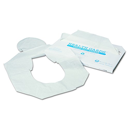 Health Gards - HOSHG1000 HOSPECO HG1000 Toilet Seat Covers, Half-Fold, White, Pack of 250 (Case of 4) #1