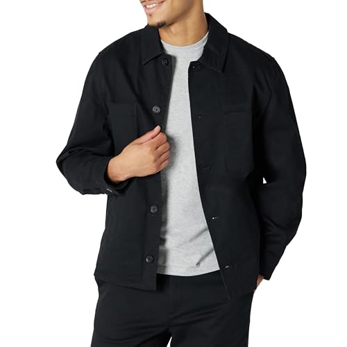 Amazon Essentials Men's Relaxed-Fit Stretch Cotton Utility Jacket