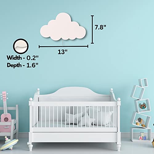 Cloud Light - Floating Cloud Wall Lamp For Nursery | Cute Floating Cloud Lamp For Kids Bedroom | Battery-Operated Hanging Cloud Night Lights | Cloud Lights For Bedroom | Cloud Lamp For Baby Nursery #TOP6