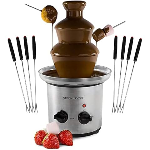 Andrew James Extra Large Chocolate Fountain with Skewers Cover