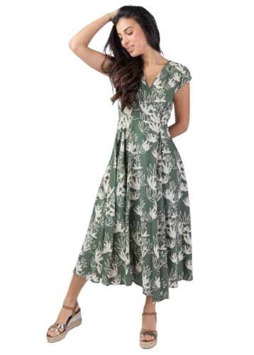 Robe d'été mi-longue lolita fluide et légère au motif fleuri