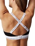 Calvin Klein Damski biustonosz z lekką podszewką formowany, Czarny, M