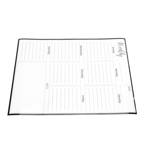 Hamwesh Magnetic Meal Planner, Erasable Reusable Vertical Layout Dry Erase Calendar for Fridge, Whiteboard Calendar with Family Meal Planning for Home Office School