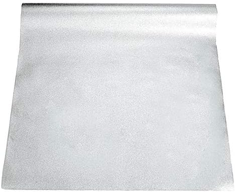 BalsaCircle 50 feet Silver Glittered Aisle Runner - Wedding Ceremony Engagement Party Reception Bridal Shower Decorations Supplies